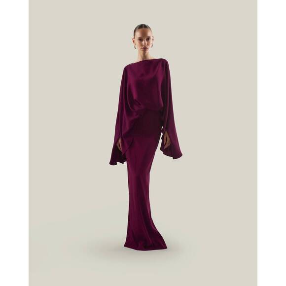 TALLER MARMO Dresses & Skirts - NEW TALLER MARMO eolia oversized blouson dress in plum